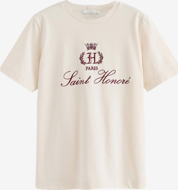 T-shirt Next en beige : devant