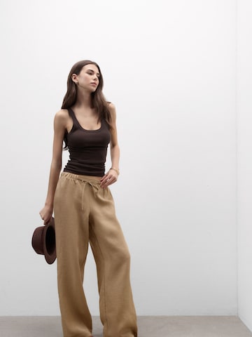 INTIMISSIMI Wide Leg Hose 'The Pure Linen' in Beige