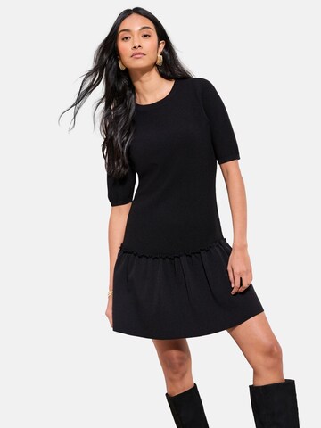 Friends Like These Gebreide jurk in Zwart: voorkant