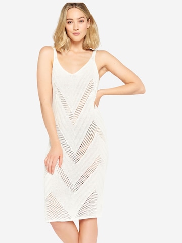 LolaLiza Knitted dress in White: front