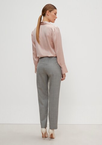 COMMA Slim fit Pleat-Front Pants in Grey
