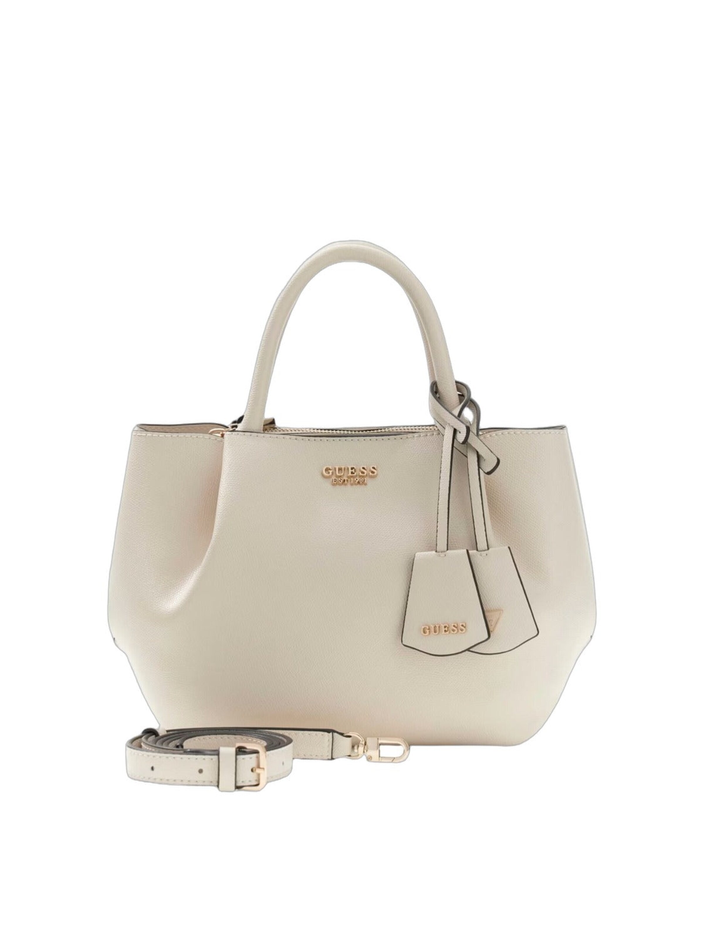 GUESS - Bolso de mano 'Guess Sac à Main Noelle Off White' en blanco