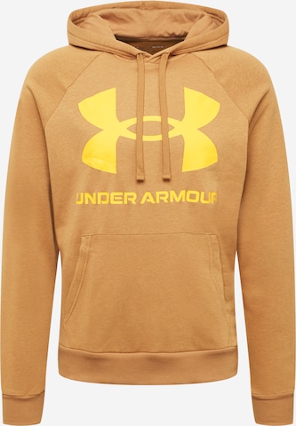 UNDER ARMOUR Athletic Sweatshirt 'Rival' in Brown: front