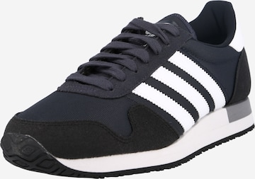 ADIDAS ORIGINALS - Sapatilhas baixas 'USA 84' em preto: frente