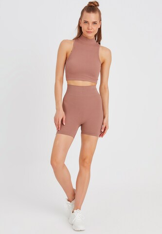 Leif Nelson Crop Top in Braun