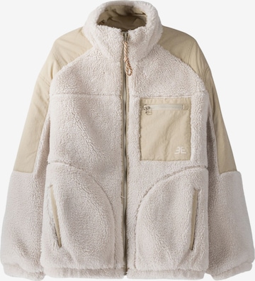 Bershka Between-Season Jacket in Beige: front