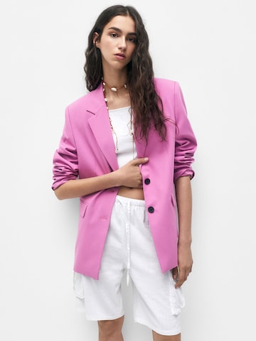 Pull&Bear Blazer in Pink: front