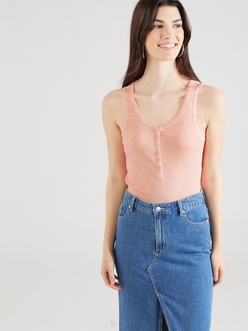 Soccx Top in Orange: front