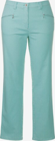 Ulla Popken Regular Broek in Blauw: voorkant