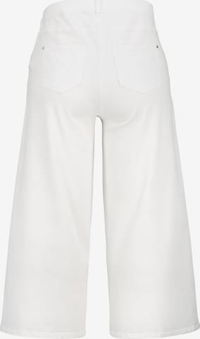 Ulla Popken Wide leg Jeans '806291' in White