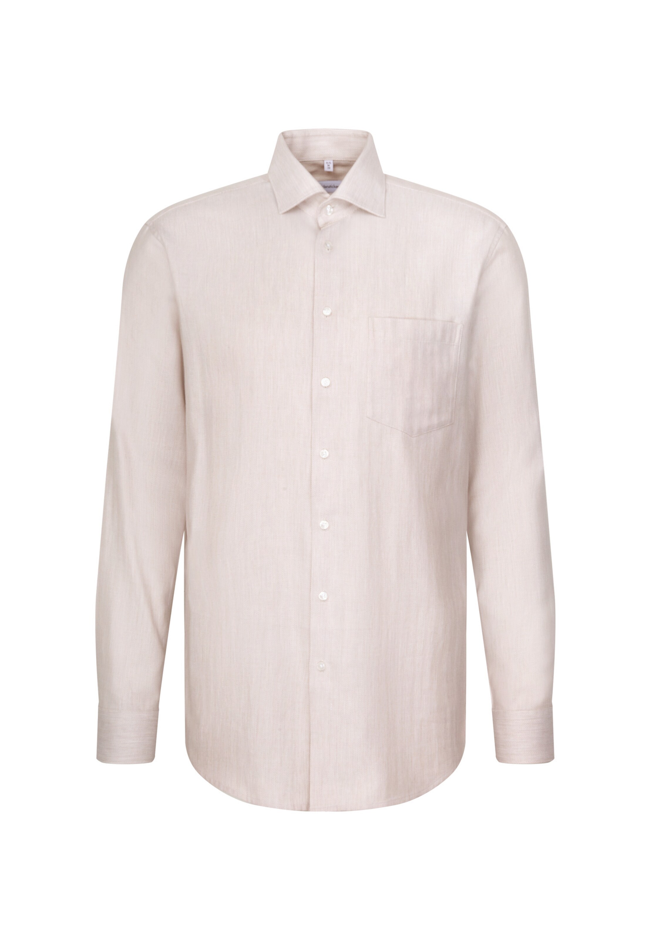 Coupe regular Chemise business 'Schwarze Rose' SEIDENSTICKER en beige : devant