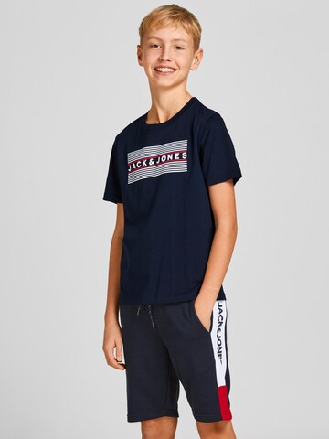 Jack & Jones Junior Tričko – modrá: přední strana