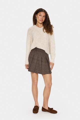 SAINT TROPEZ Pullover 'MandaSZ' in Beige