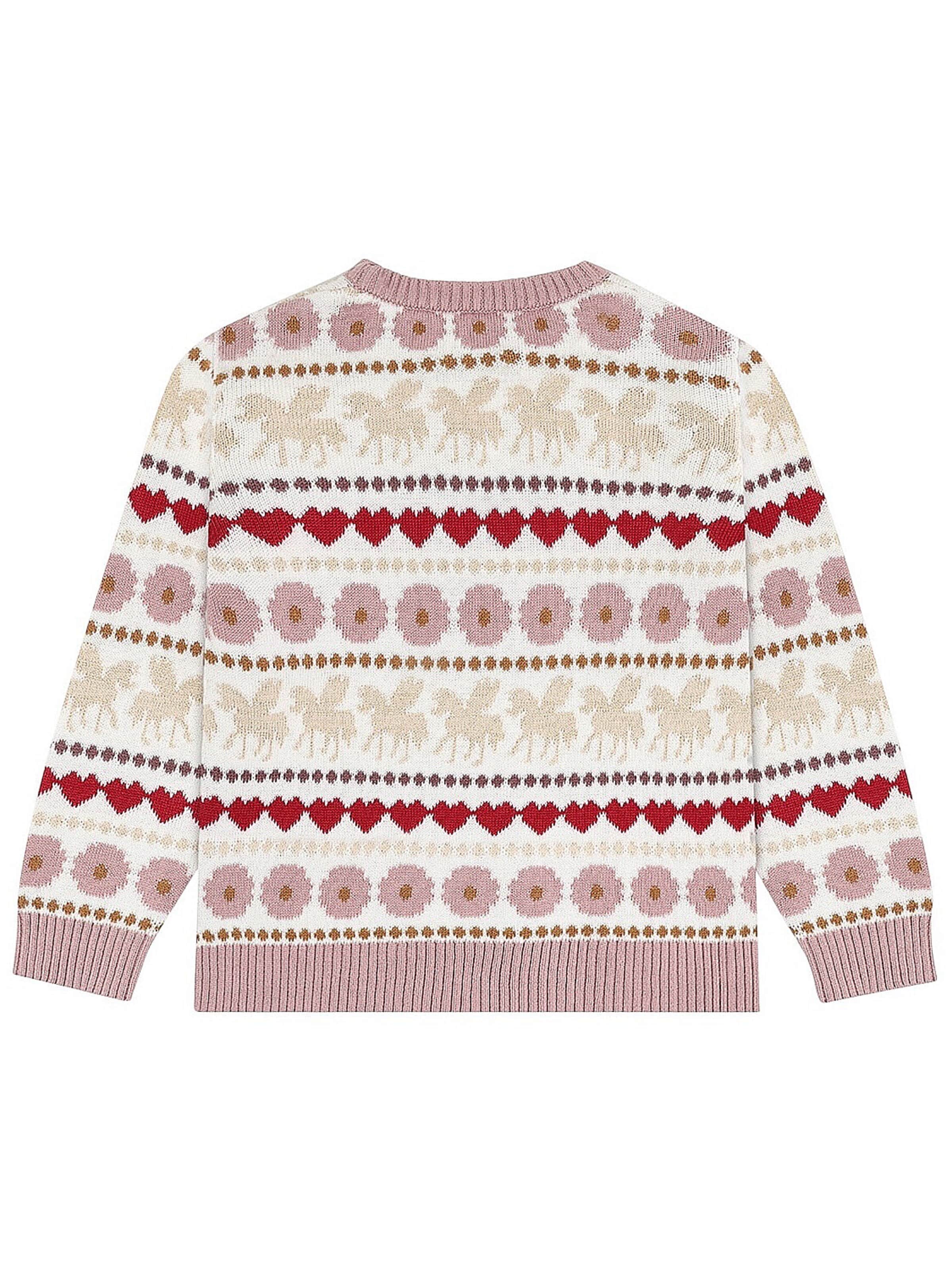 Hust & Claire Pullover 'Hust & Claire HCPippa Unicorn – Mädchen Strickpullover'‌ in Beige