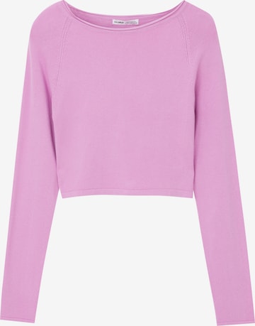 Pull-over Pull&Bear en rose : devant