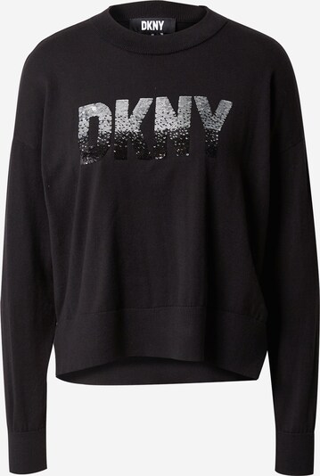 DKNY Pullover in schwarz / silber, Produktansicht