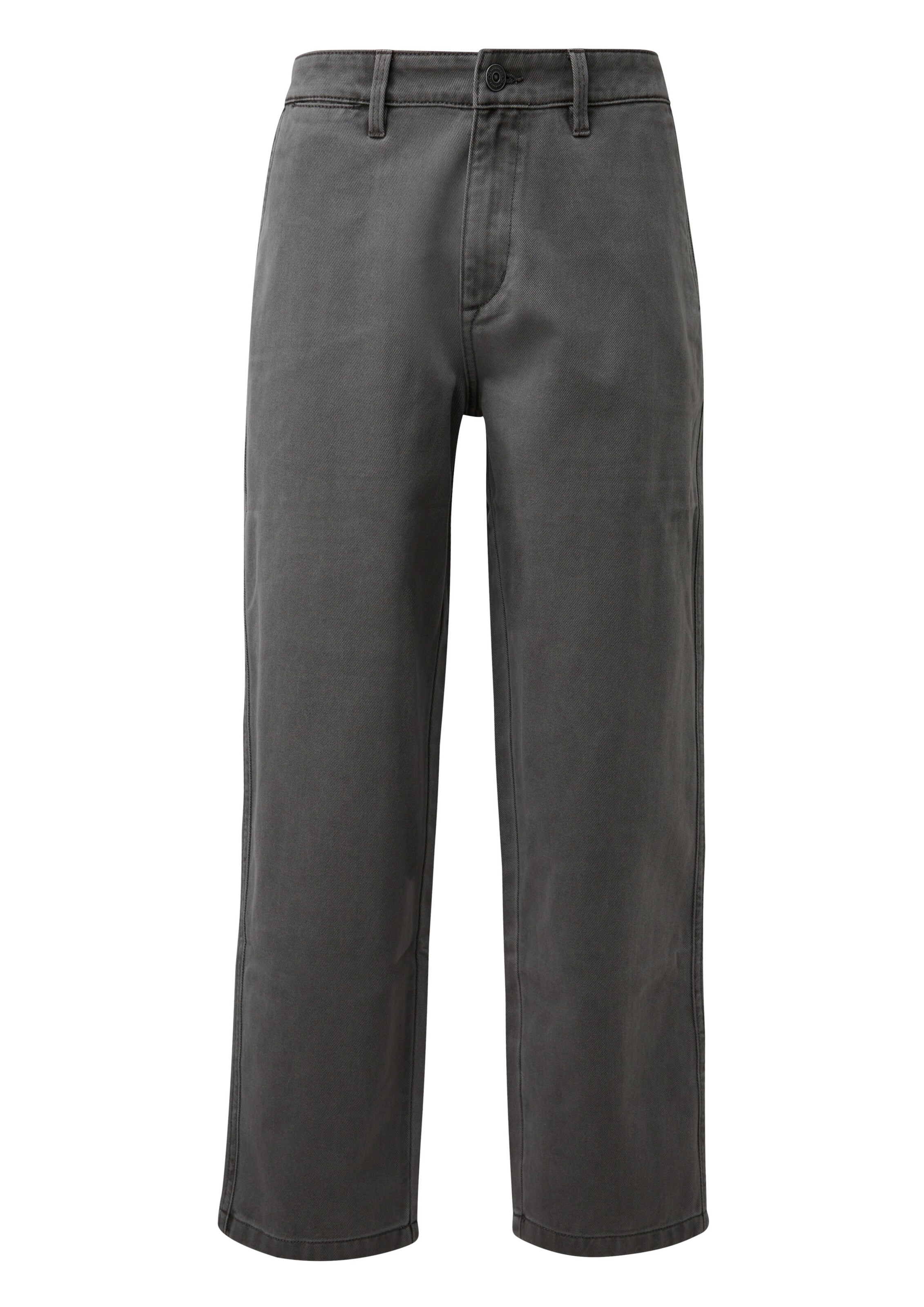 QS Loosefit Jeans in Grijs: voorkant