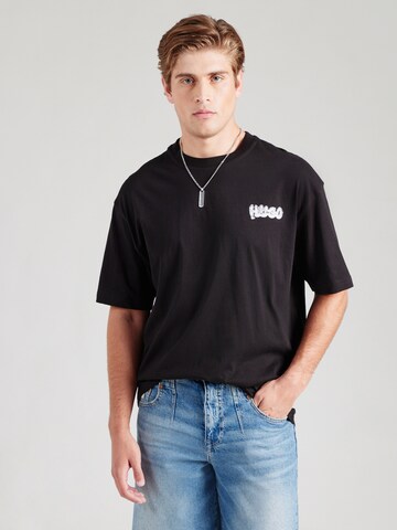 HUGO T-shirt 'Nyrotee' i svart