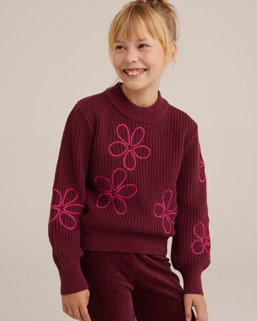 WE Fashion Sweter w kolorze czerwony: przód