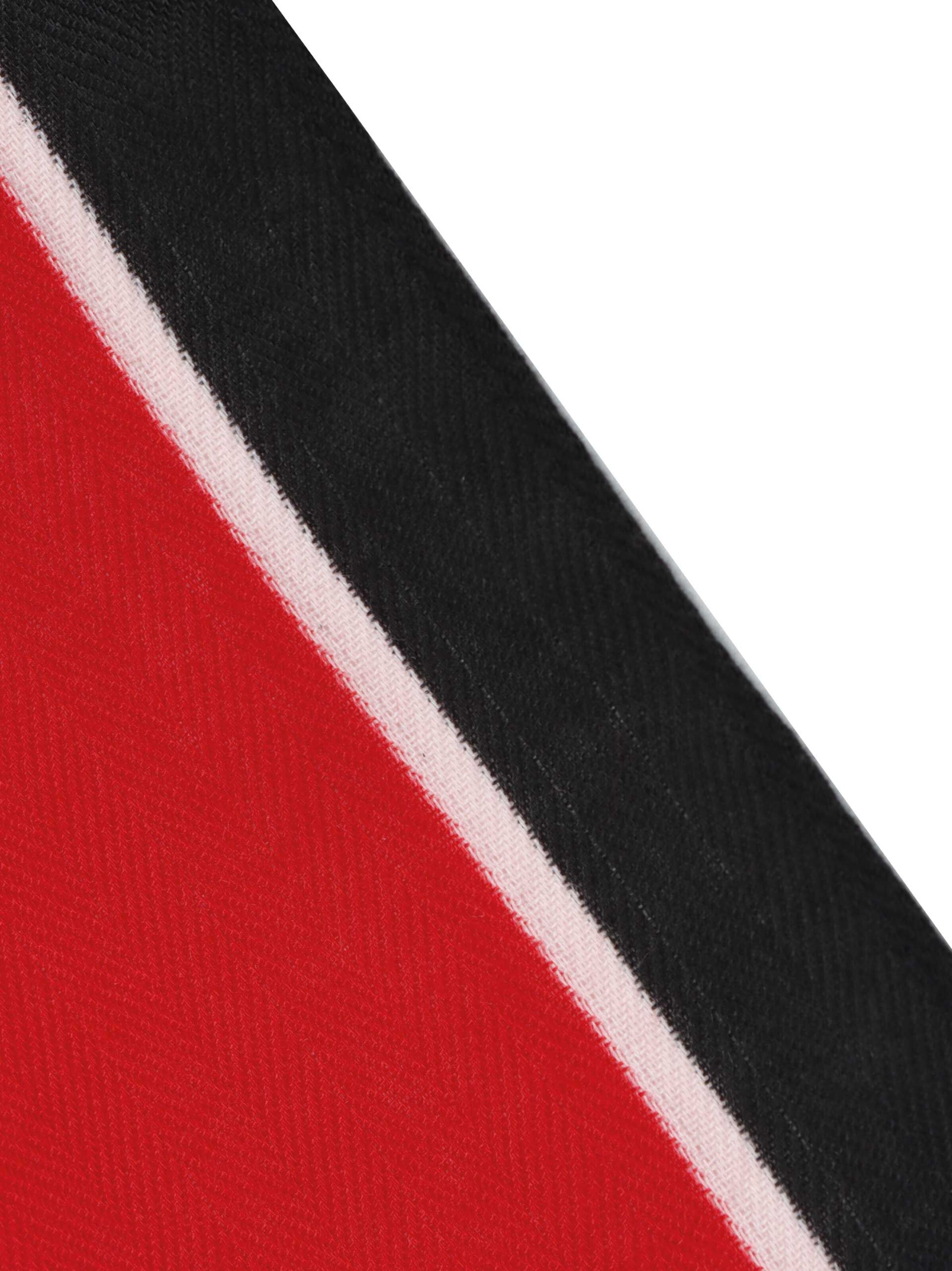 SAMAYA Topangesagtes Nickituch, aus glänzendem Satin in Rot