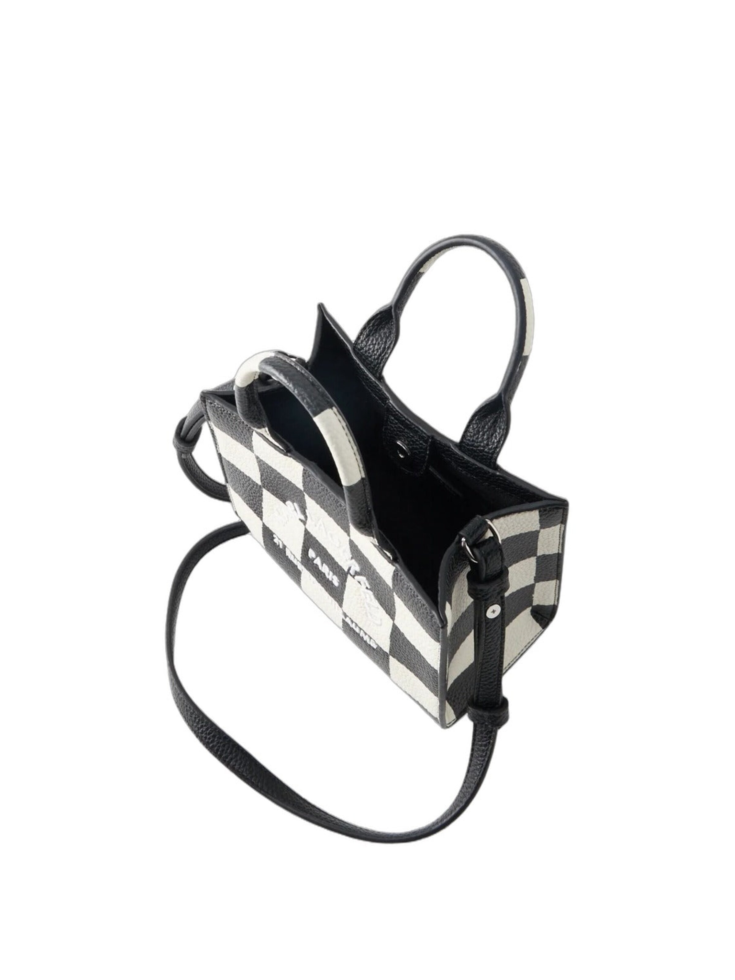 Karl Lagerfeld Shopper 'Karl Lagerfeld Cabas Carré Mini Damier Noir & Blanc' - Čierna