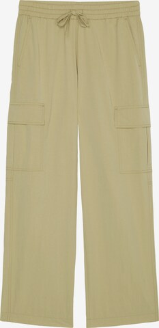 Loosefit Pantalon cargo Marc O'Polo en vert : devant