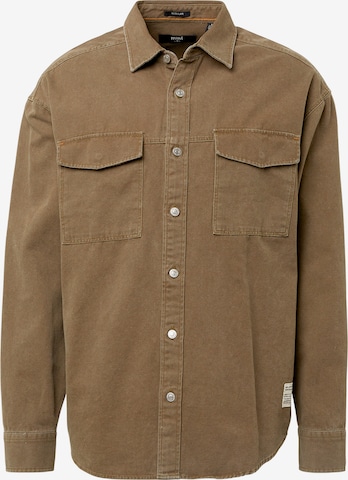 Mavi Button Up Shirt in Brown: front