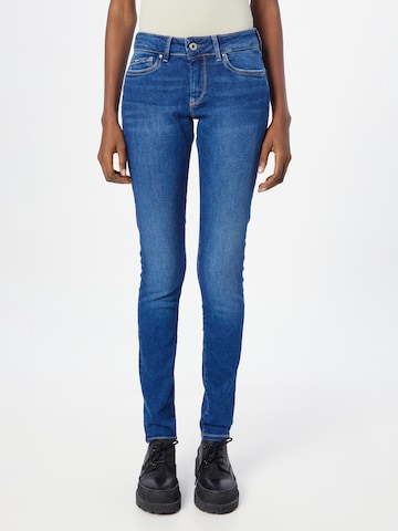 Pepe Jeans - Skinny Calças de ganga 'PIXIE' em azul: frente