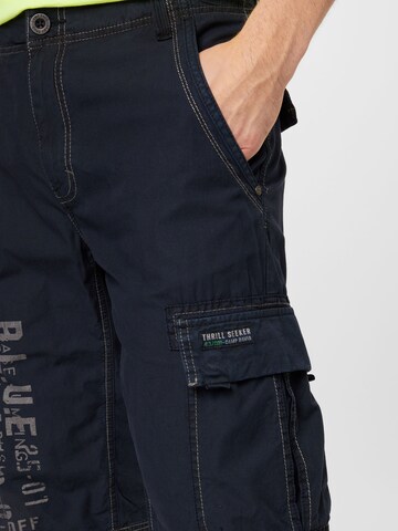 Regular Pantalon cargo CAMP DAVID en noir