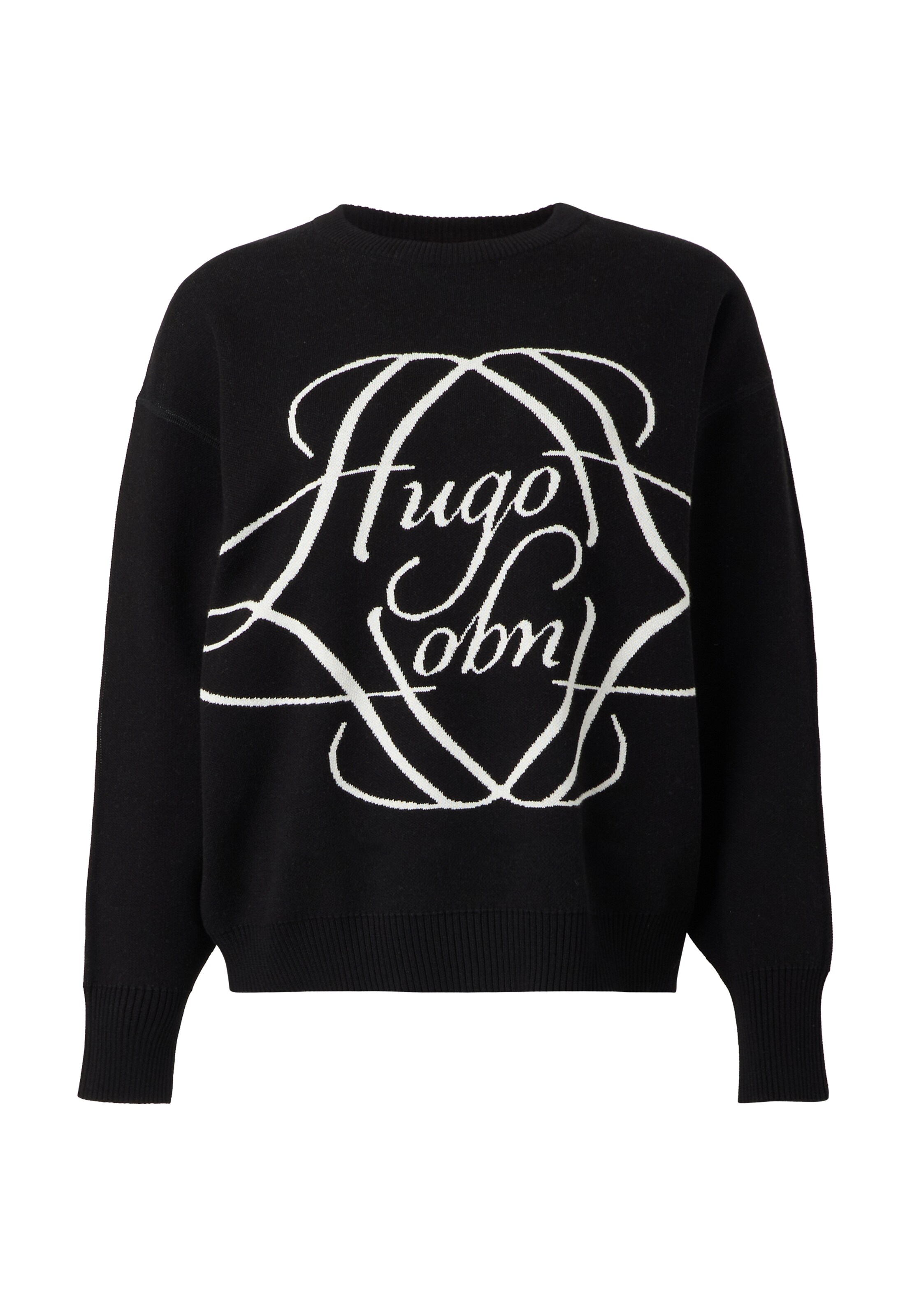 HUGO Pullover 'Siennale' i sort: forside