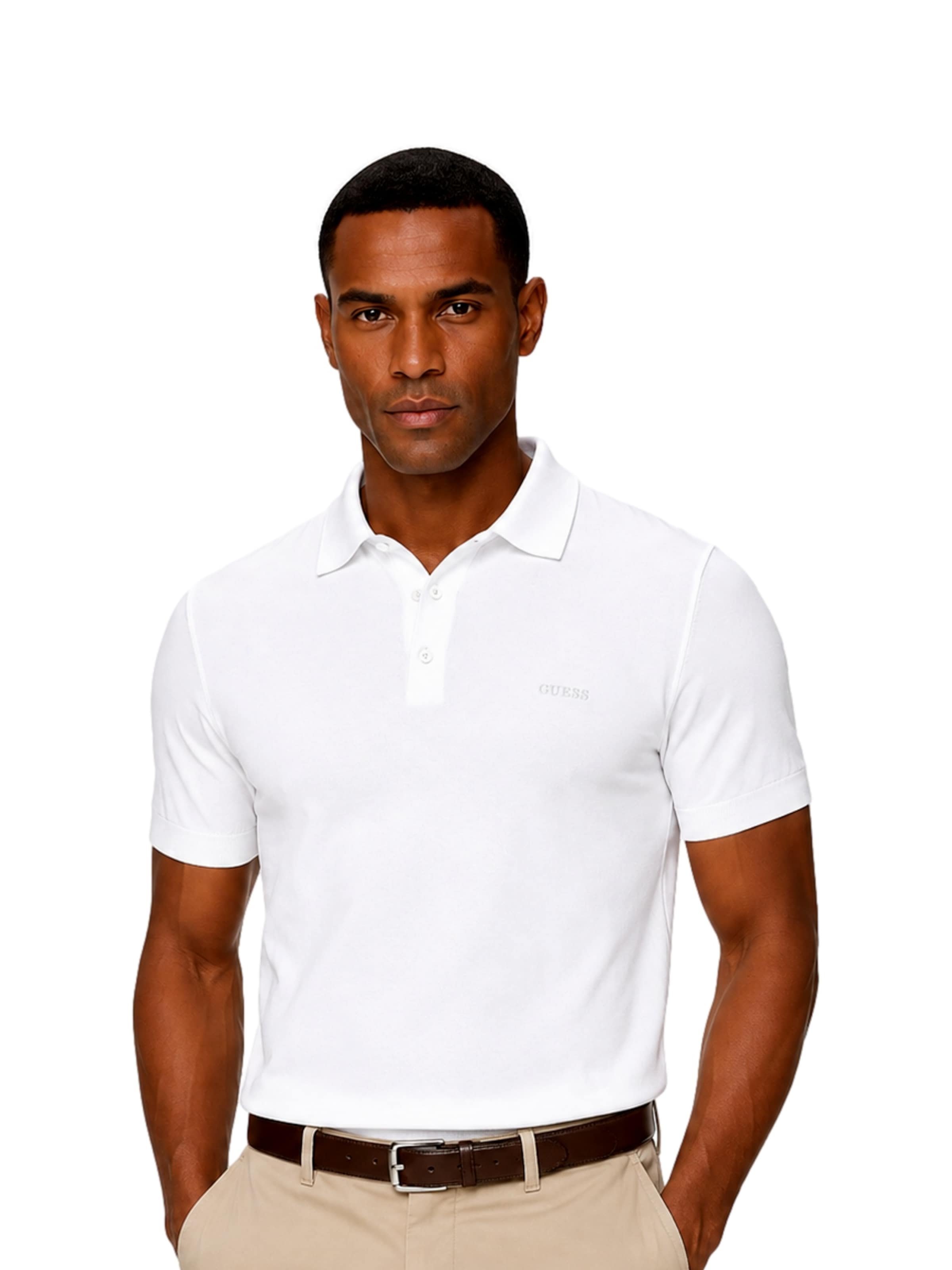 GUESS Tričko 'Cree Washed' - Biela: predná strana
