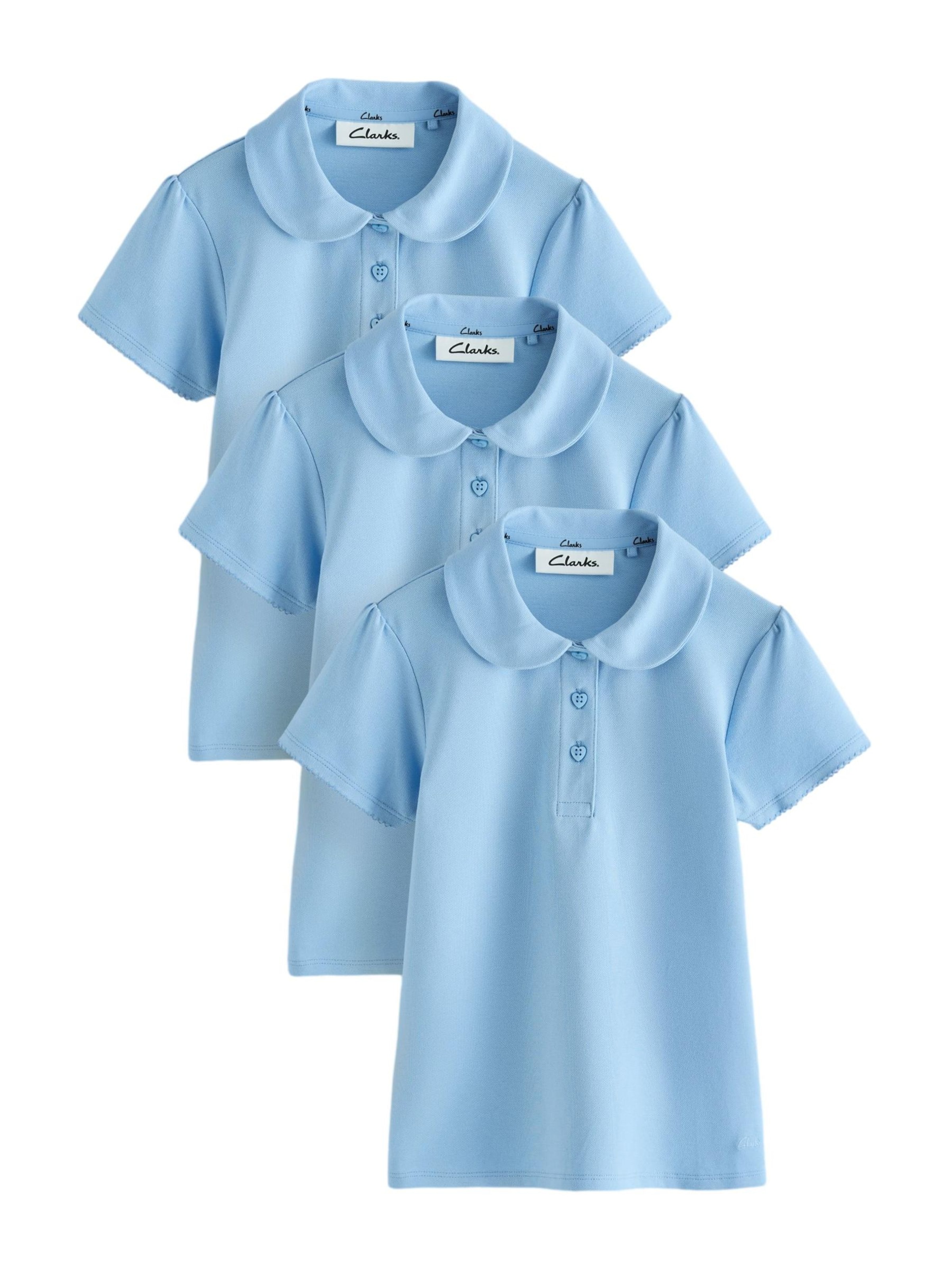 Tricou de la CLARKS pe albastru: față