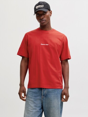 JACK & JONES Shirt 'JORNorrebro' in Rood: voorkant