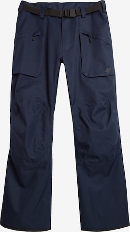 Regular Pantalon de sport 4F en bleu : devant