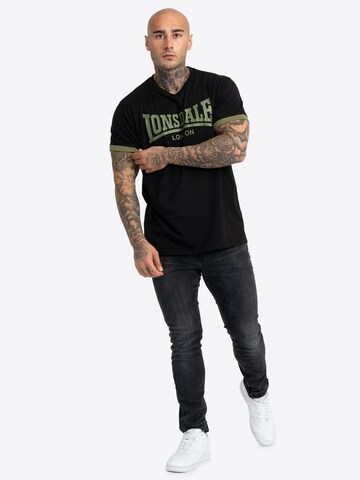 Maglietta 'Townhead' di LONSDALE in nero