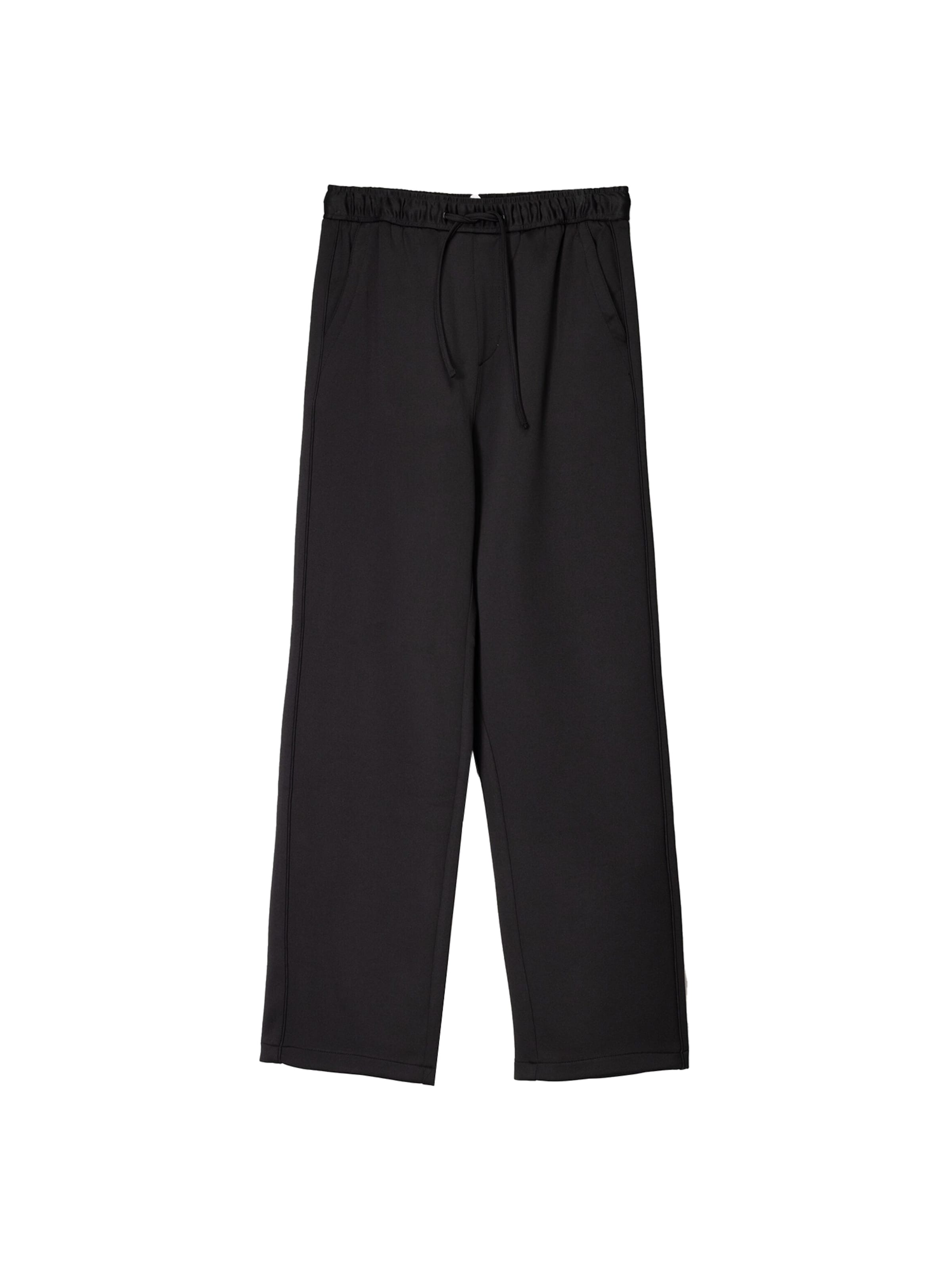 Loosefit Pantaloni di Bershka in nero: frontale