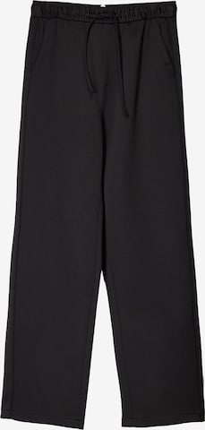 Loosefit Pantaloni di Bershka in nero: frontale