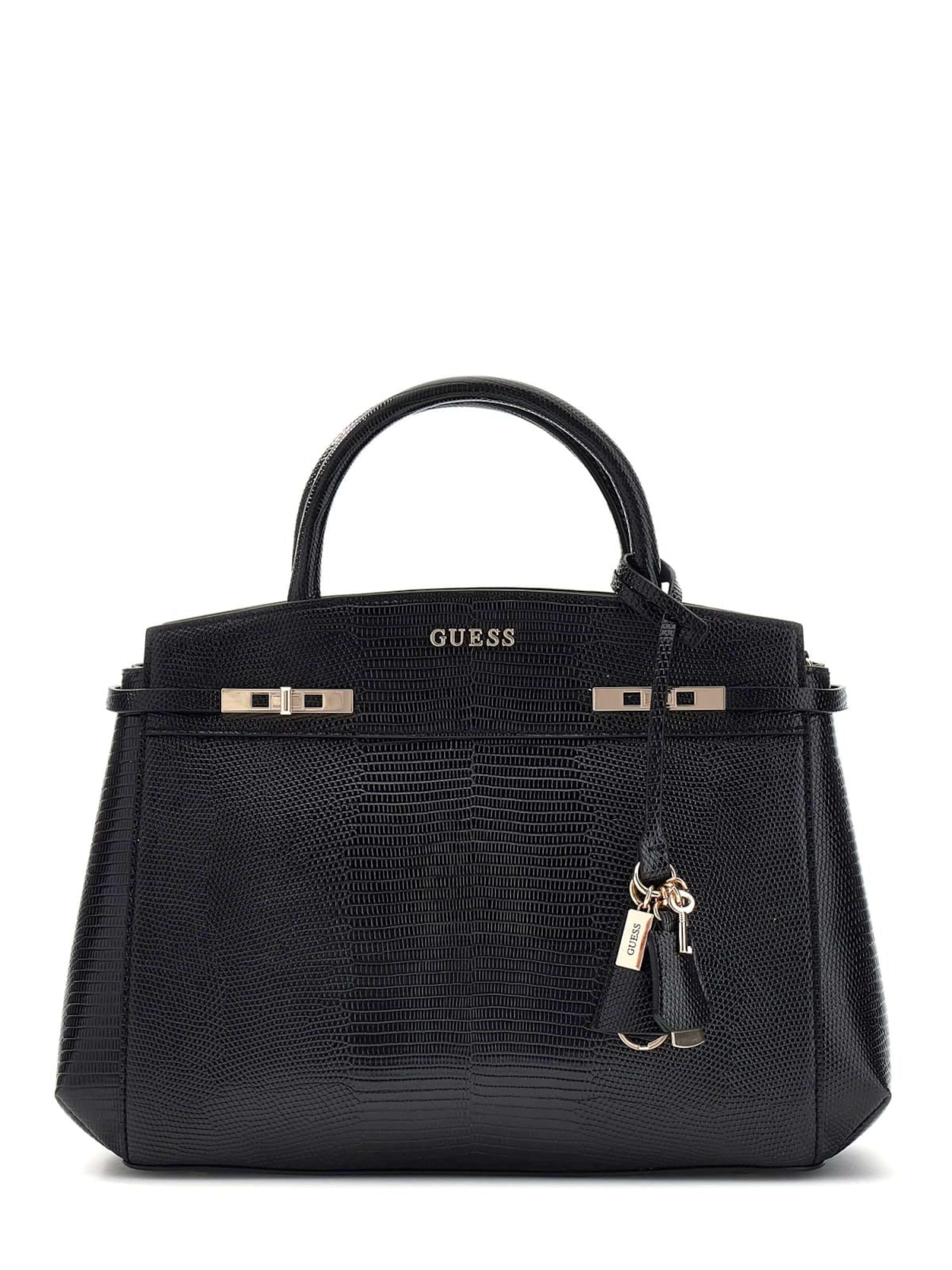 Borsa a tracolla 'Guess Sac Bandoulière Melinda Triple Comp Black KL993306' di GUESS in nero