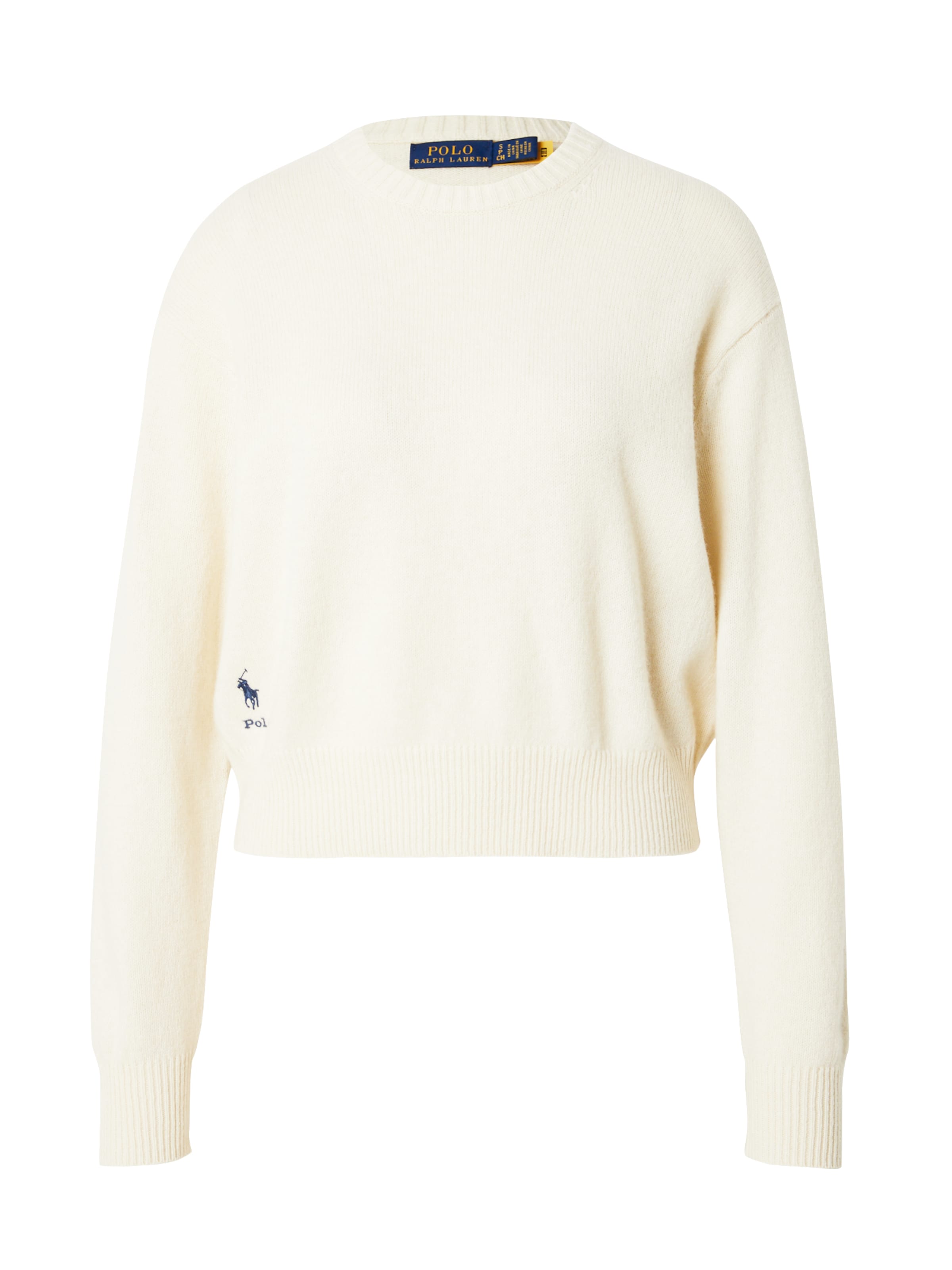 Pull-over Polo Ralph Lauren en beige : devant