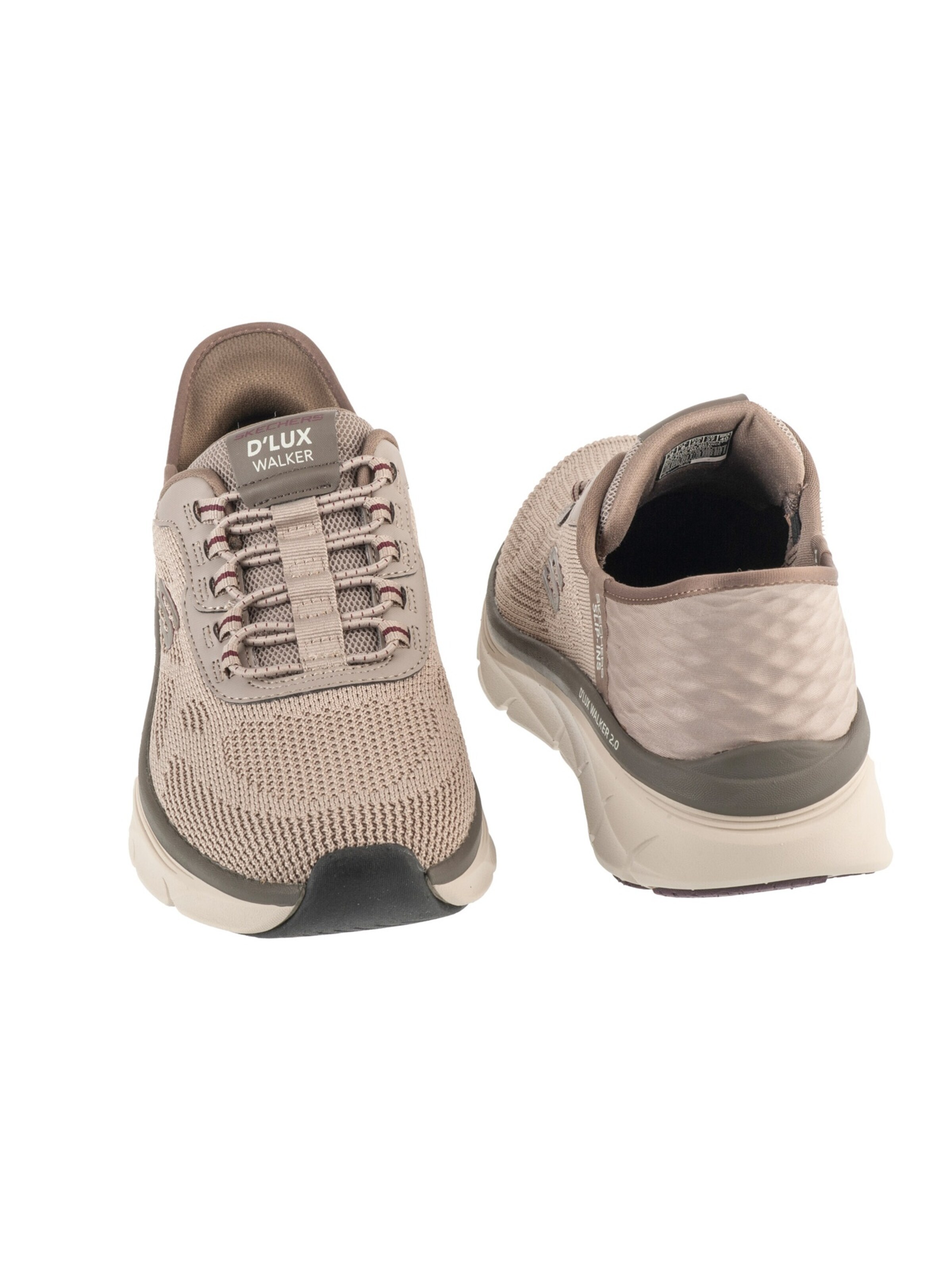 SKECHERS Platform trainers 'Slip-ins: D'Lux Walker 2.0 - Rezinate' in Beige