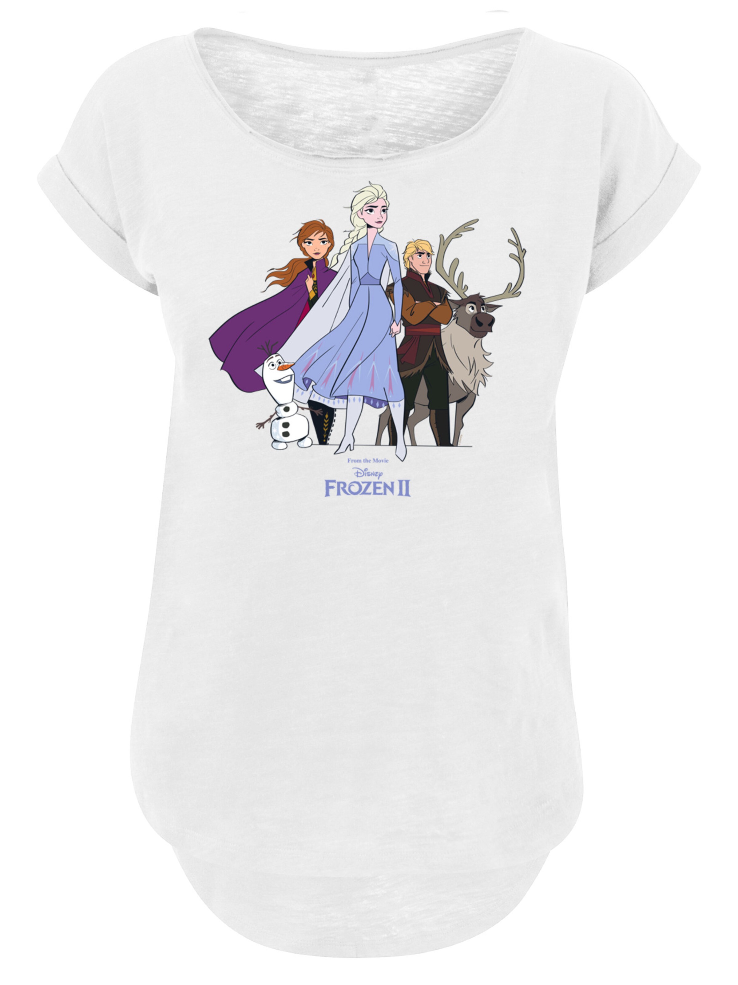 T-shirt 'Disney Frozen' F4NT4STIC en blanc : devant