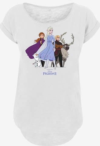 T-shirt 'Disney Frozen' F4NT4STIC en blanc : devant