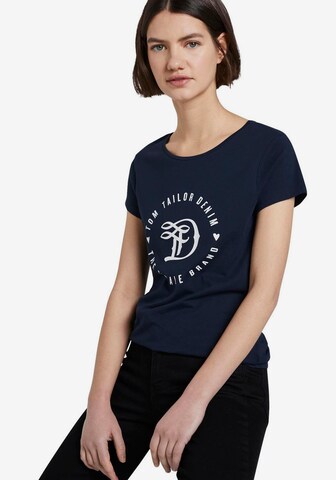 TOM TAILOR DENIM T-Shirt in Blau