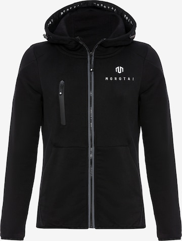 MOROTAI Urheilullinen collegetakki värissä musta: etupuoli