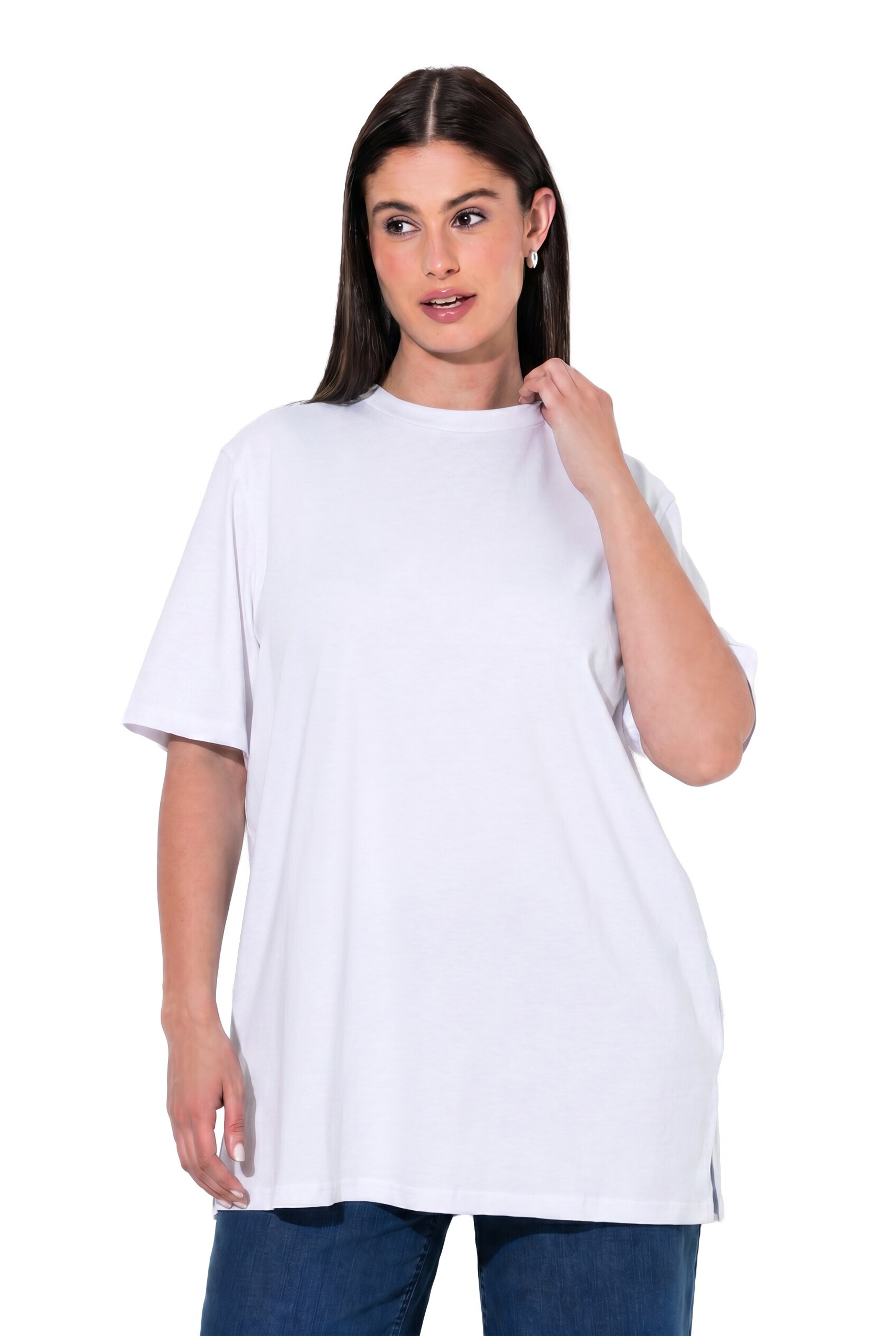 Ulla Popken Shirt in Weiß: Vorderseite