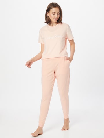 Calvin Klein Underwear Avsmalnet Pyjamasbukse i oransje