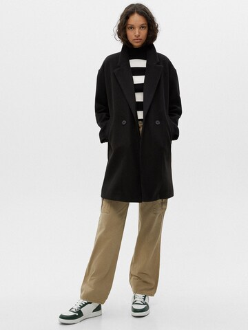 Pull&Bear Between-Seasons Coat in Black