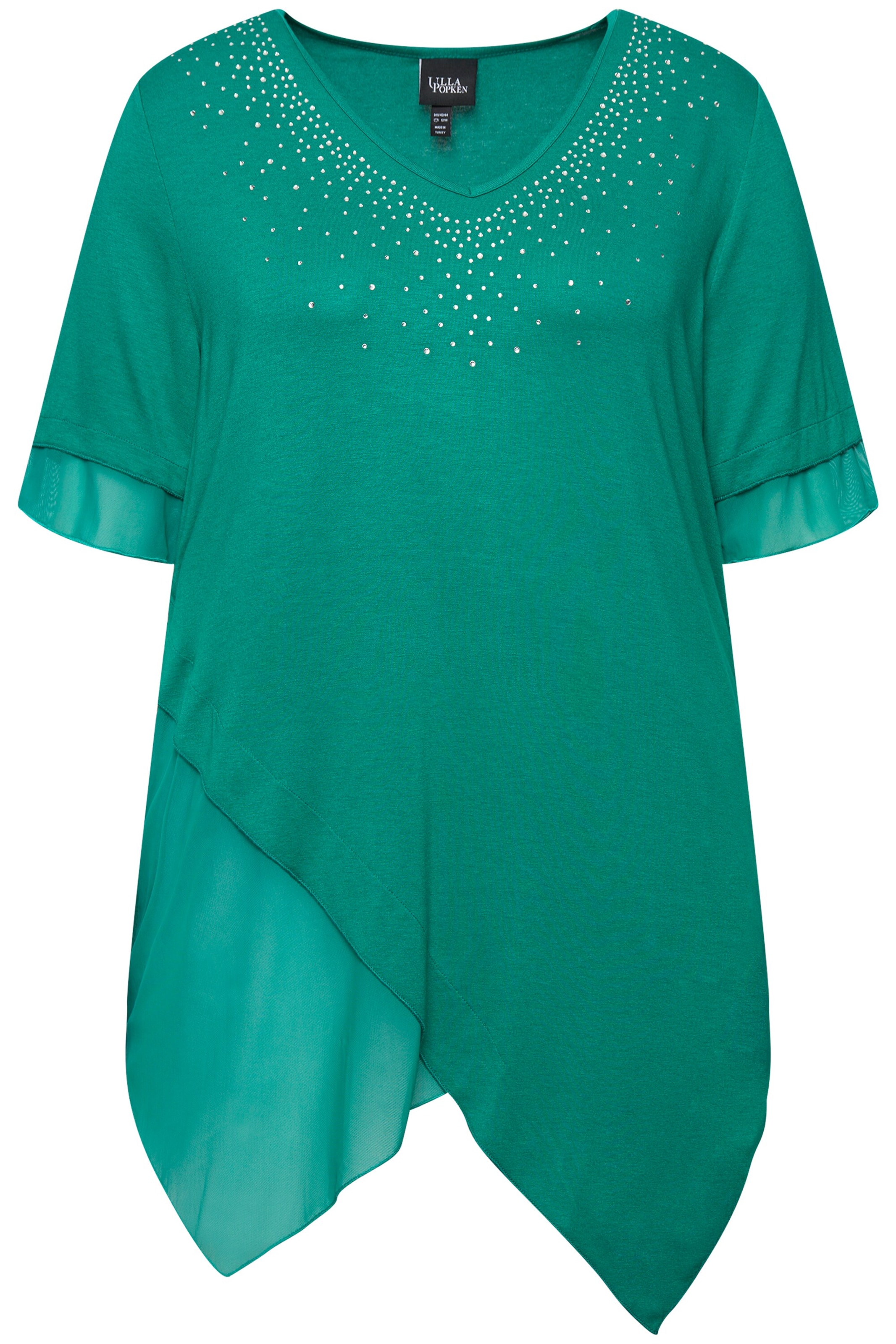 Ulla Popken Bluse in Blau: Vorderseite