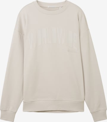 TOM TAILOR Sweatshirt in Beige: predná strana