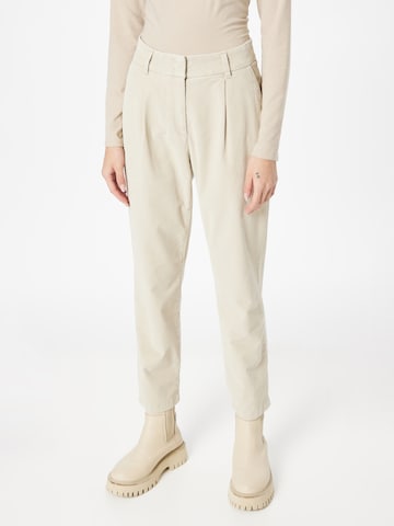 BRAX Plissert bukse 'Maron' i beige: forside